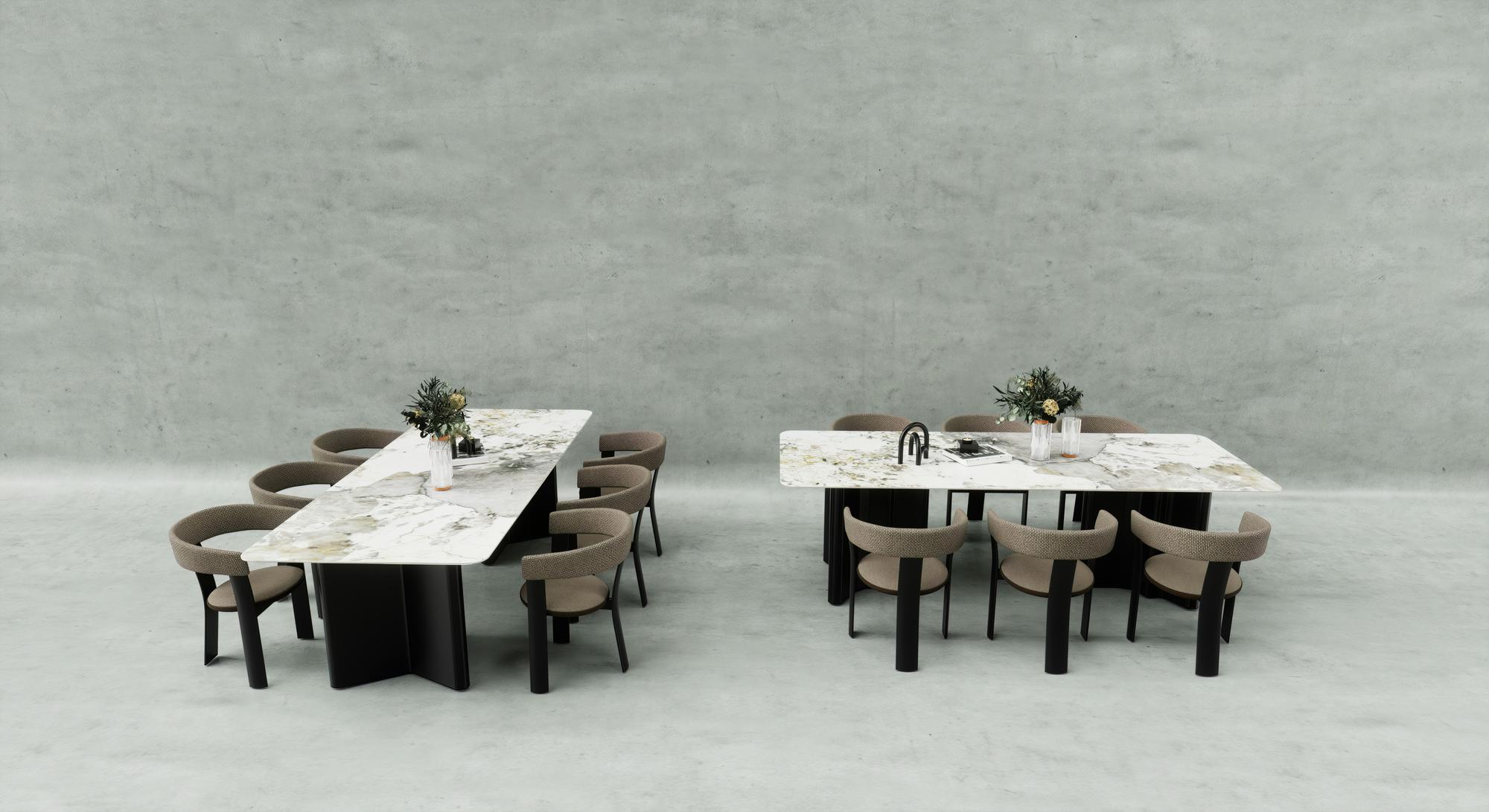 Interior of culinary studio with tasting table